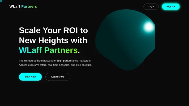 Concept render of the Wlaff Partners client website